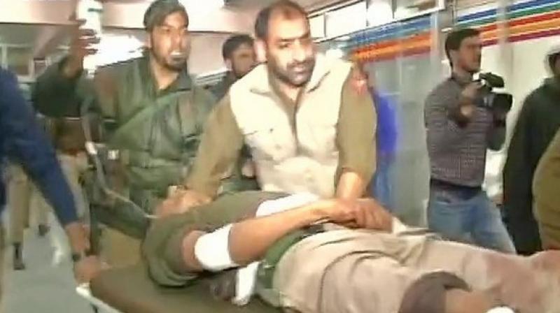 The injured also included the security guard of a primary school in Shabqadar tehsil. (Photo: ANI)