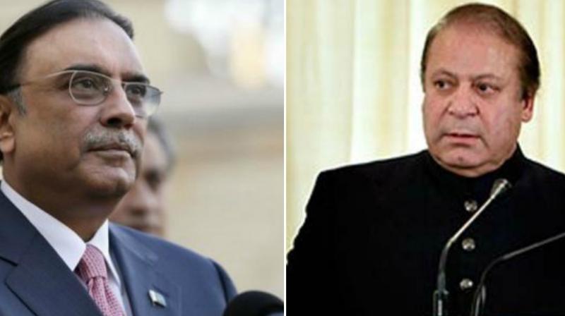 Asif Ali Zardari and Nawaz Sharif. (Photo: AP | File)