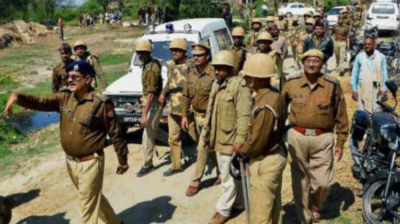 Police said the matter was being investigated from all possible angles, including murder and honour killing. In file picture: Uttar Pradesh police. (Photo: PTI)