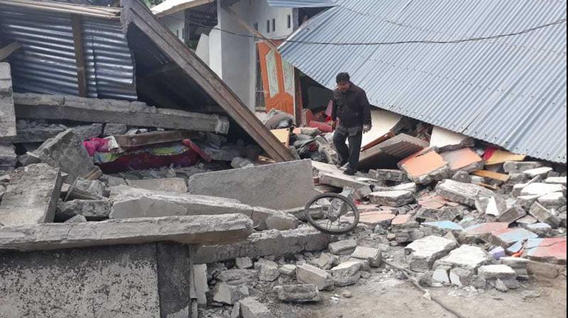 Photo from the earthquake last week that struck the same area, Lombok. (Photo: AP)