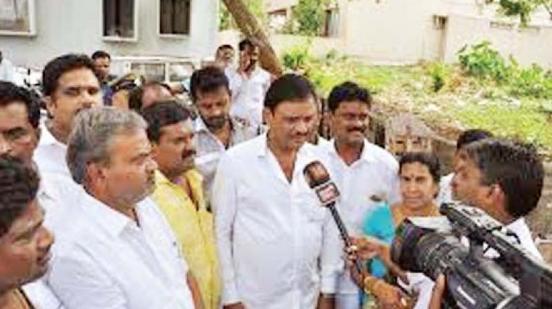 Rajarajeshwarinagar Congress MLA Munirathna against whom an FIR has bene filed for his alleged involvement in the Voter ID scam