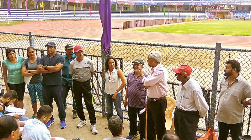The use of the Sree Kanteerava outdoor Stadium for sports other than track and field has been a bane of contention between athletes and the state government for the past few years.