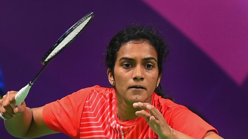 Indian badminton star P.V. Sindhu set her sights on reaching world number one after she shook off opening-match nerves to reach the last 16 at the Hong Kong Open on Wednesday. (Photo: PTI)