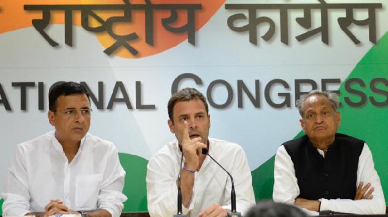 Congress president Rahul Gandhi claimed that P L Punia saw Arun Jaitley and Vijay Mallya talking discretely in the Central Hall of parliament on March 1, 2016. (Photo: Twitter | @INCIndia)
