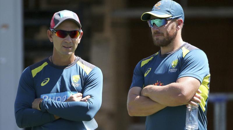 Langer was impressed with the way Finch has conducted himself as a captain during this phase. (Photo: AFP)