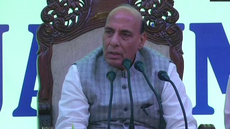 Union Home Minister Rajnath Singh said, We are always concerned about the security of our Prime Minister. (Photo: Twitter/ANI)