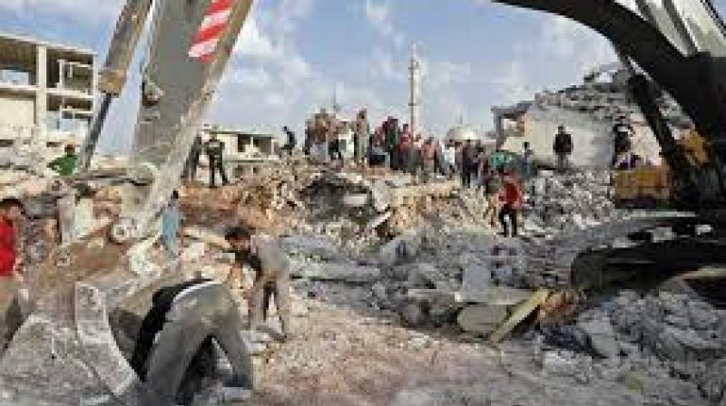 Rescue workers were still searching under the rubble for survivors. (Photo: AFP)