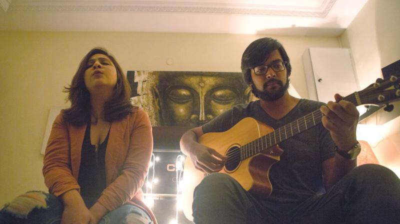 Shweta Sinha(vocalist) and Ritwik Bhattacharya