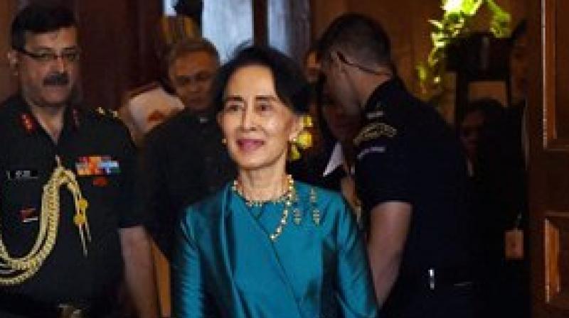 Myanmars State Counselor and Foreign Minister Aung San Suu Kyi. (Photo: PTI)