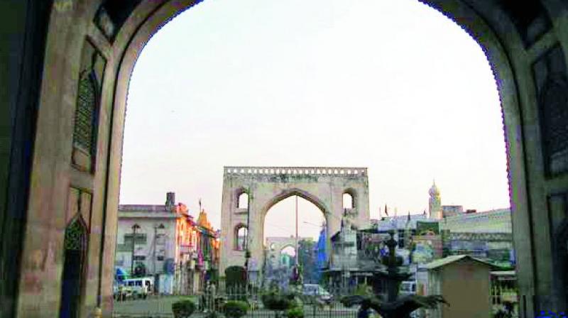 A view of the Char Kaman in Hyderabad. (Photo: DC)