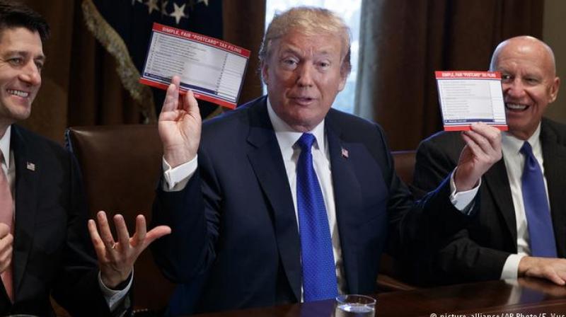 Mr Trump himself complained in a tweet that defeated Dems and the media were out to demean the tax package but the results will speak for themselves, starting very soon. (Photo: File)