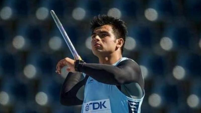 In the qualification round on Thursday, Neeraj cleared 82.26m in his opening throw, 74 centimeters short of the automatic qualification mark. (Photo: AFP)