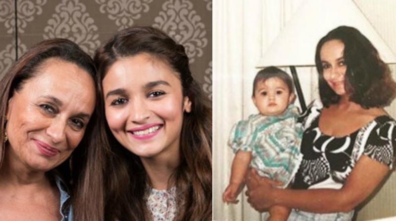 Alia Bhatt with her mother then and now.