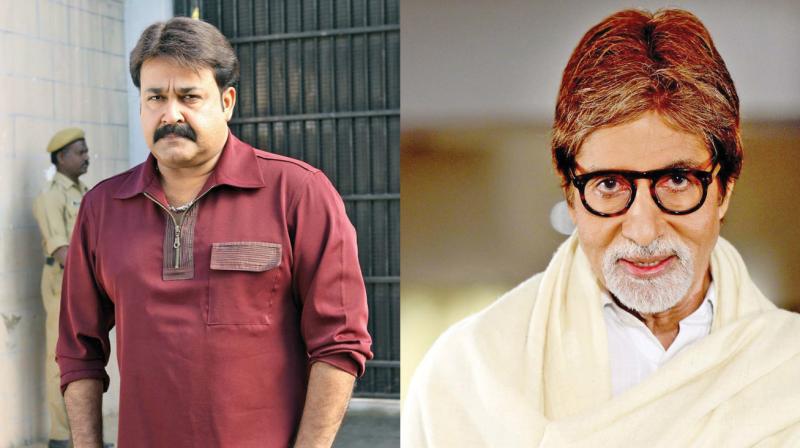 Amitabh Bachchan and Mohanlal