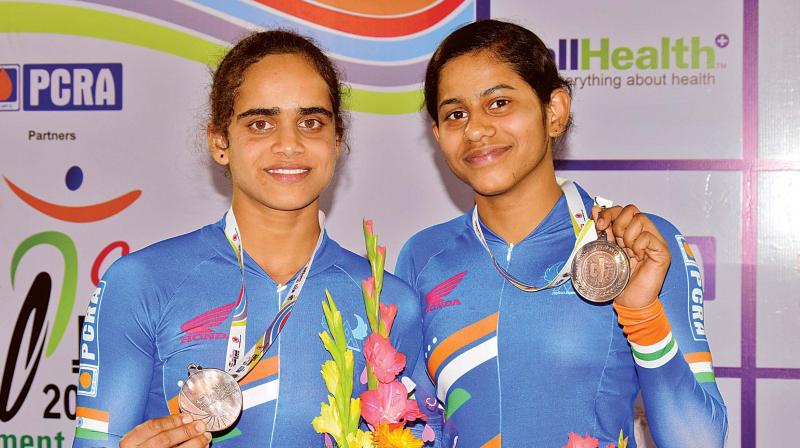 Indias Aleena Reji and Shushikala Agashe. (Photo: DC)