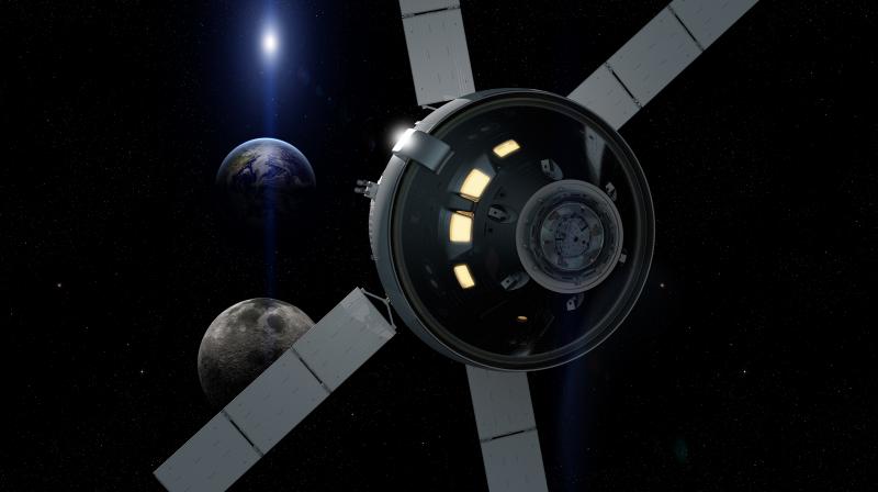 Missions near the Moon will start when NASAs Orion spacecraft leaves Earth atop the worlds most powerful rocket, NASAs Space Launch System. (Photo: NASA)
