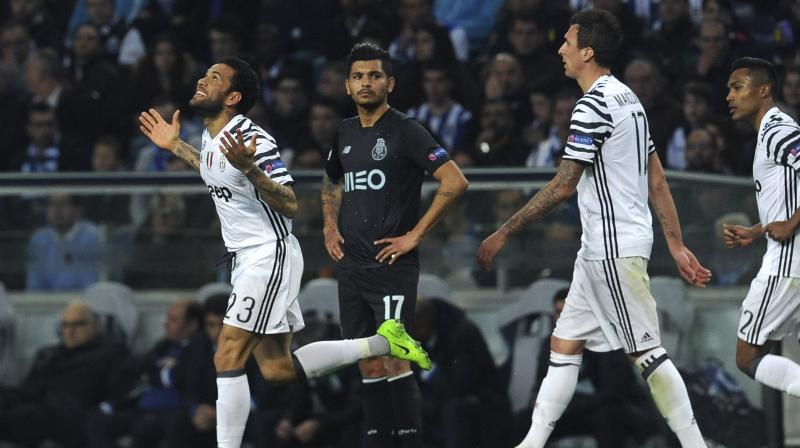 Dani Alves scored the second goal for Juventus. (Photo: AP)