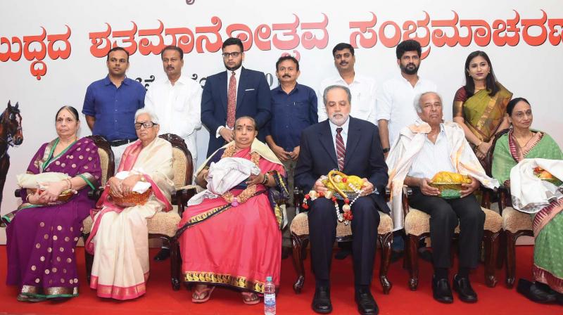 Members of families of the soldiers of Mysore Lancers, who took part in Haifa War, were honoured at the Haifa war centenary commemoration event in Mysuru on Sunday 	(Image: DC)
