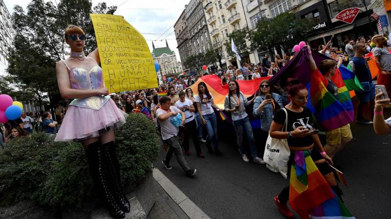 Serbias first lesbian prime minister takes part in gay pride march