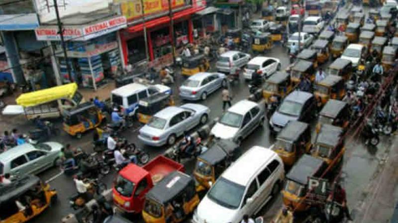 The daily chaos on the roads of Vijayawada, especially on the BRTS road is being blamed on diversion of traffic from the Misala Rajeswara Rao Road in view of the ongoing Kanakadurga flyover works.