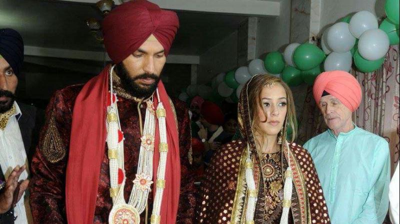 Pictures from Yuvraj Singh and Hazel Keechs wedding