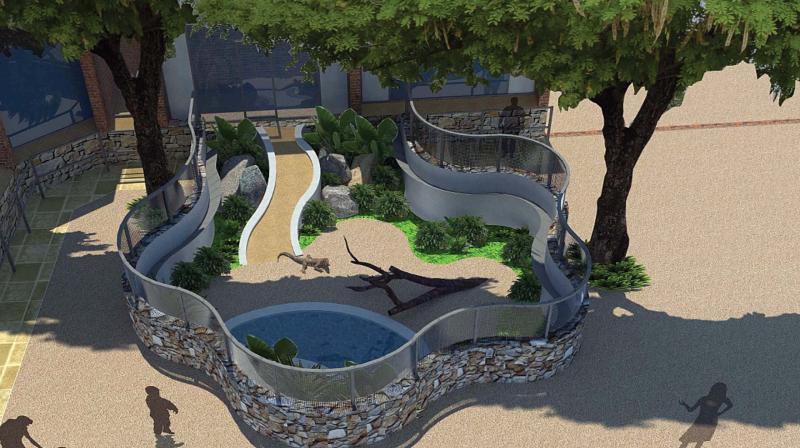 3D-model view of the park.