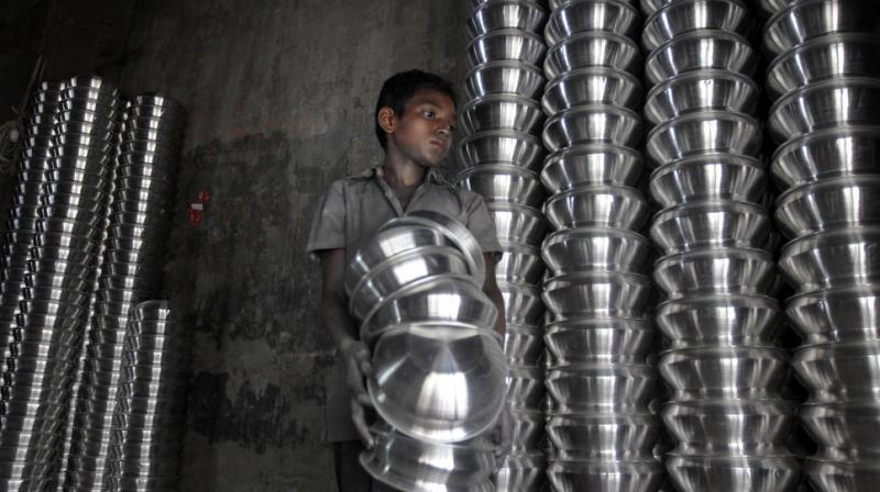 A young boy works at a metal factory in Dhaka, Bangladesh. (Photo: AP/ Representational Image)
