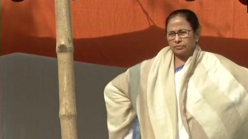 (Photo: ANI | Twitter)Banerjee launched a dharna in the heart of Kolkata on Sunday to protest the move of the CBI to question Kolkata Police commissioner Rajeev Kumar as she accused Prime Minister Narendra Modi and BJP president Amit Shah of plotting a coup. (Photo: ANI | Twitter)