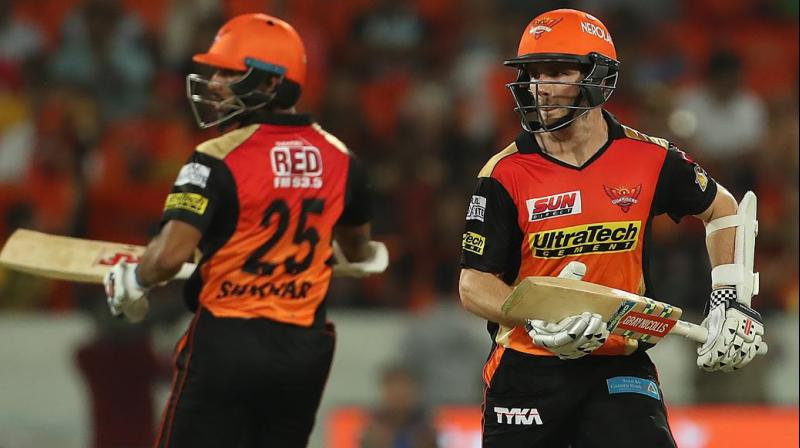 Shikhar Dhawan (L) and Kane Williamson (R) set the tone for the day, as they helped Sunrisers Hyderabad post a massive total against Delhi Daredevils. (Photo: BCCI)