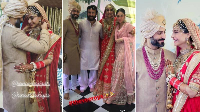 Inside pictures from Sonam Kapoor and Anand Ahujas wedding. (Photo: Instagram)