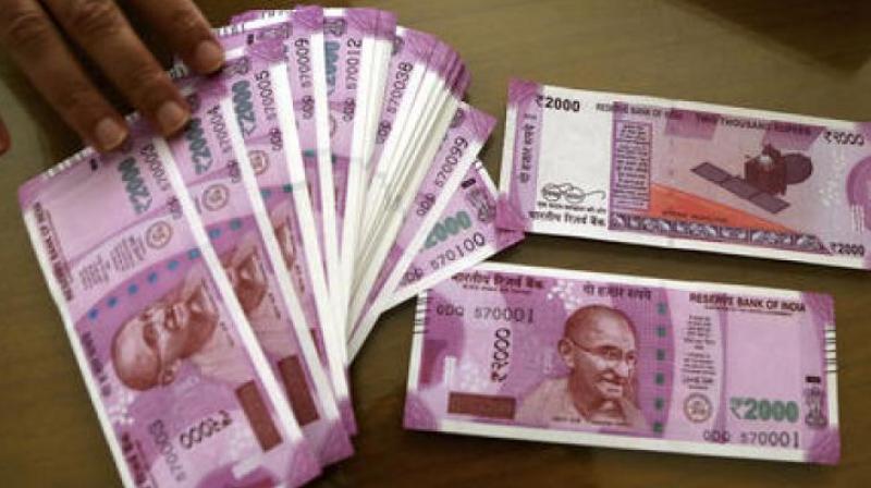 New notes of Rs 2000 issued by the Reserve Bank of India. (Photo: PTI)