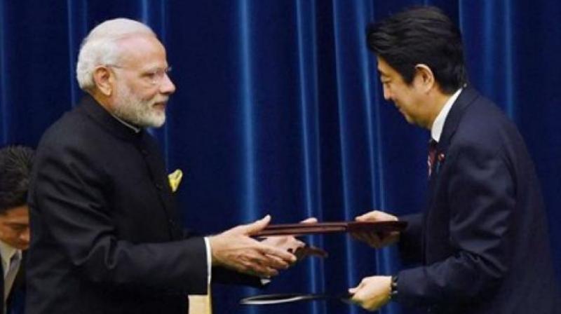 Prime Minister Narendra Modi and Japanese Prime Minister Shinzo Abe (Photo: PTI)