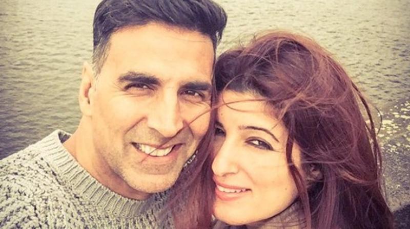 This picture of Akshay Kumar and Twinkle Khanna was shared on Twitter.
