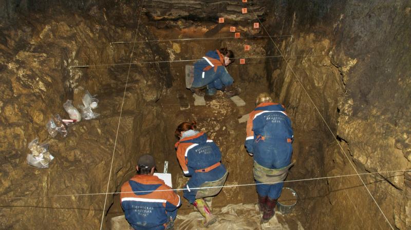 The cave near Mongolia where the bone was found contains some remains attributed to Neanderthals as well as Denisovans. (Photo: AP)