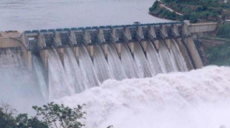 The dam had 120 tmc ft water against its full capacity of 215 tmc ft.