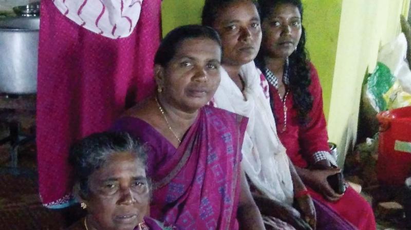 J Sakuntala (left) and V Sujatha (third from left)