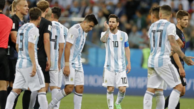 The result spelt another night of misery for Barcelona star Messi, who missed a penalty in Argentinas opening match against Iceland.(Photo: AP)