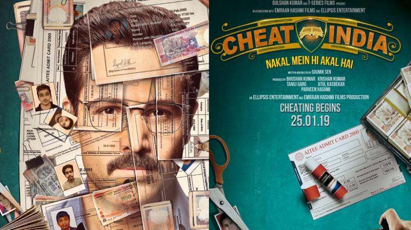 Emraan Hashmi on Cheat India poster.