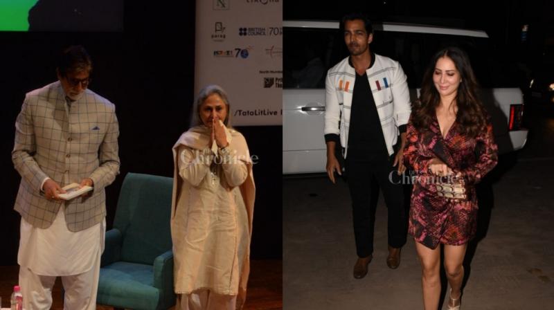 Work hard, party harder: Big B, Jaya unveil book, Kim, Rane make it official