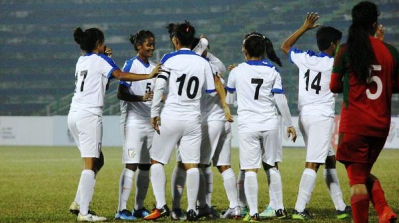 India got off to a great start, and never looked back from there. (Photo: AIFF/ Twitter)