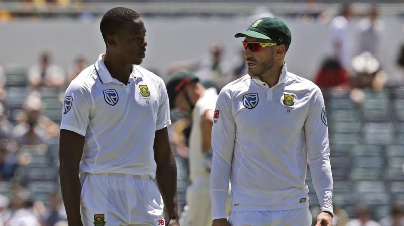 Faf du Plessis was unmoved by accusations of tampering in South Africas thumping 177-run first Test win, saying Australia also got the ball to reverse-swing. (Photo: AP)