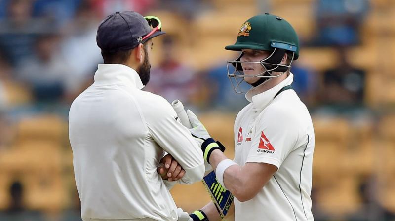 After the meeting between BCCI CEO Rahul Johri and Cricket Australia CEO James Sutherland in Mumbai, it was decided that the two captains, Virat Kohli and Steve Smith, would meet in Ranchi to solve the crisis. (Photo: PTI)