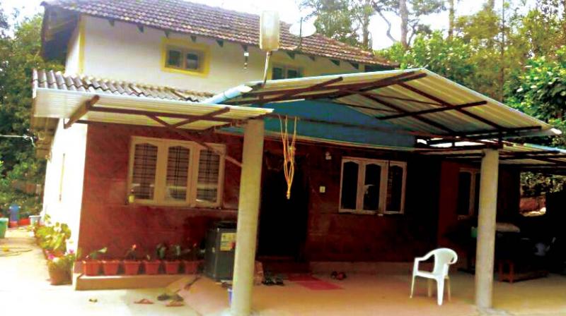 The homestay in Chikkamagaluru which was raided by DCIB sleuths