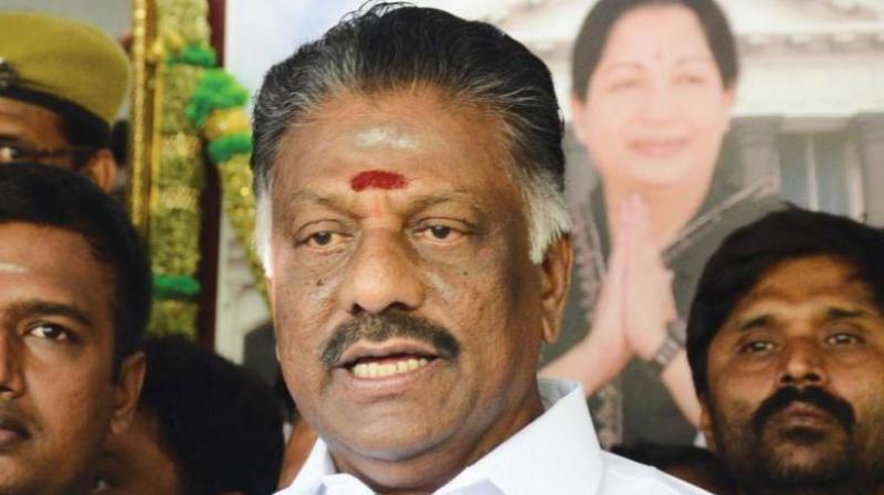 Tamil Nadu deputy Chief Minister O. Panneerselvam