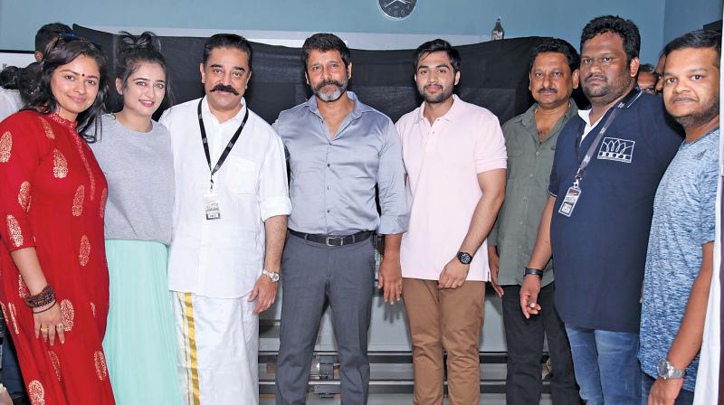 Kamal Haasan launches his next with Vikram