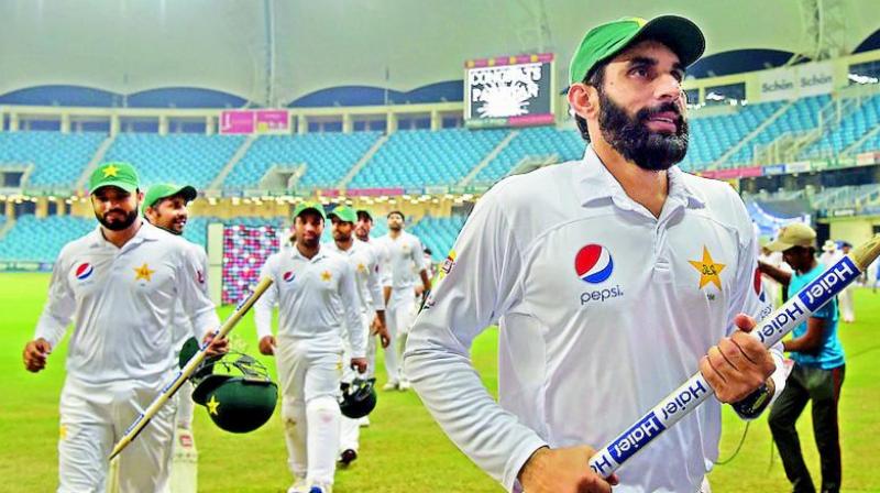 Under the captaincy of Misbah, Pakistan has won 24 matches, lost 13 and drawn 11 matches having a win percentage of 47.82. (Photo: AFP)