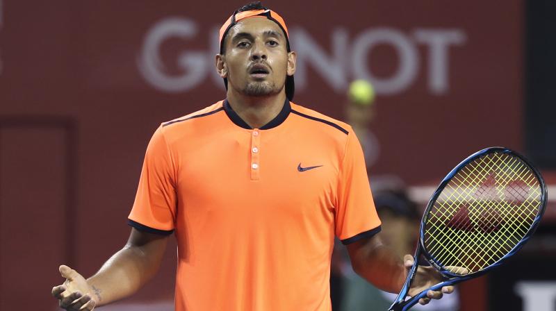 Kyrgios issued a statement Monday offering another apology for his conduct in Shanghai, saying that he will be back in 2017. (Photo: AP)