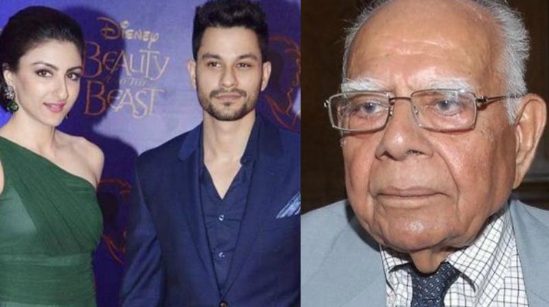 Soha Ali Khan and Kunal Kemmus biopic on Ram Jethmalani will be their first production.