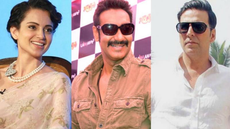 Akshay sustained some burns while performing a scene for the film Singh is Bliing. Ajay Devgn and Kangana Ranaut also performed their own stunts.