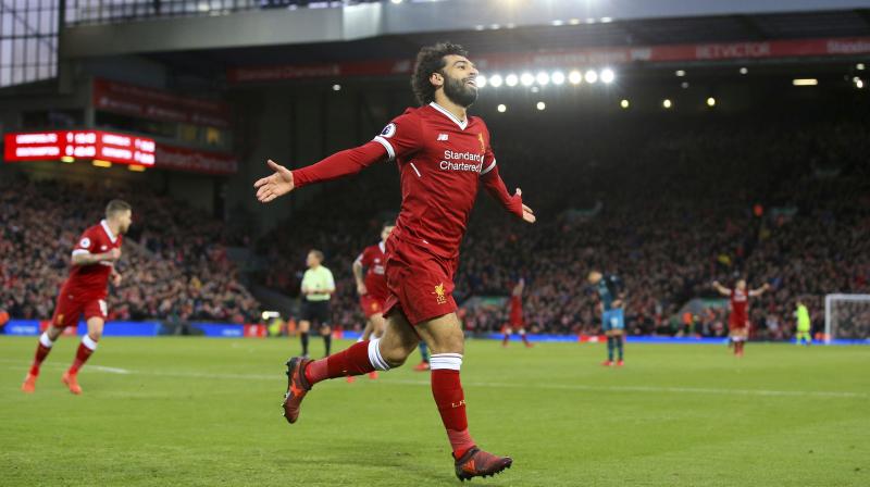 The Italian was reluctant to discuss why the Liverpool hot-shot had left Chelsea given the 25-year-old Salahs exit pre-dated his arrival at Stamford Bridge but said: \He was very young and I think he developed a lot.\ (Photo: AFP)